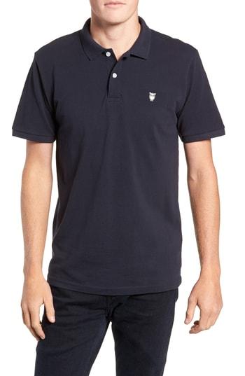 Men's Knowledge Cotton Apparel Trim Fit Pique Polo