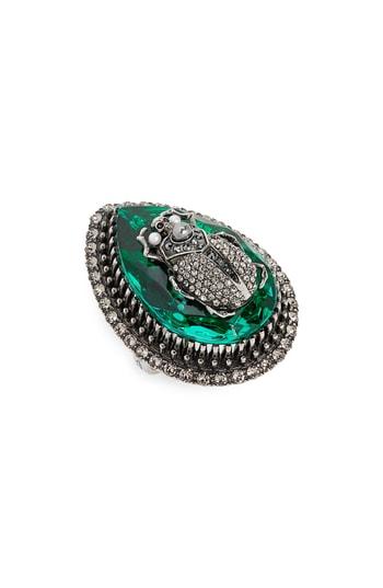 Women's Alexander Mcqueen Beetle Cocktail Ring