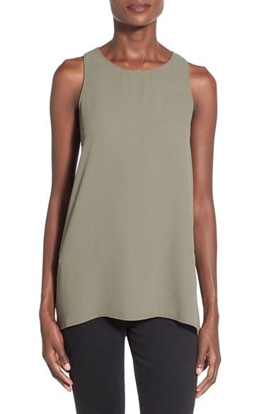 Women's Lush Side Slit Tank - Green