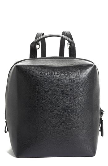 Calvin Klein 205w39nyc Cube Leather Backpack - Black