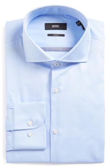 Men's Boss Jerrin Slim Fit Solid Dress Shirt