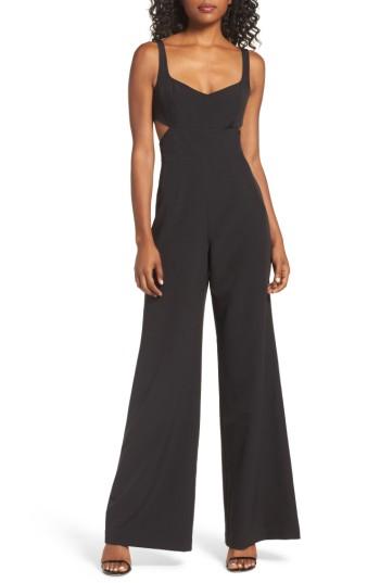 Women's Jay By Jay Godfrey Daisy Side Cutout Jumpsuit - Black