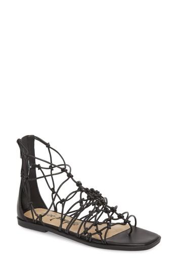 Women's Free People Forget Me Knot Gladiator Sandal Us / 36eu - Black