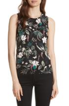 Women's Kate Spade New York Botanical Print Sweater, Size - Black