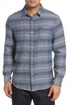 Men's Johnnie-o Teton Classic Fit Stripe Sport Shirt - Blue
