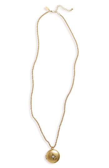 Women's Canvas Star Locket Pendant Necklace