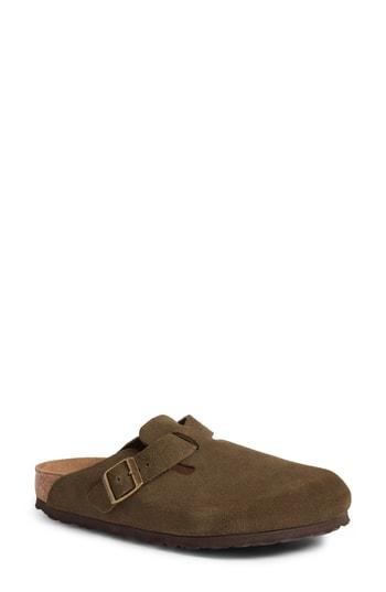 Women's Birkenstock 'boston' Soft Footbed Clog -5.5us / 36eu B - Green