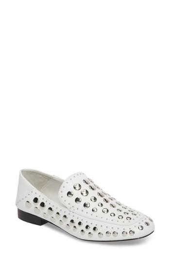 Women's 1.state Flintia Studded Flat .5 M - White