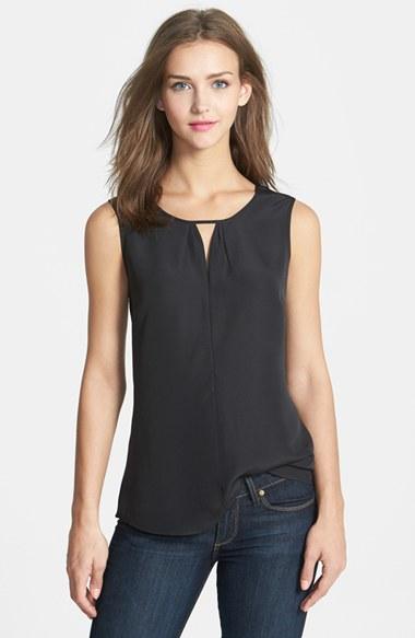 Women's Nic+zoe Keyhole Top - Black