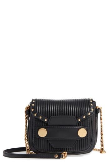 Stella Mccartney Quilted Faux Leather Crossbody Bag - Black