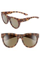 Men's Smith Crusader 53mm Chromapop(tm) Polarized Round Sunglasses - Matte Tortoise/ Grey Green