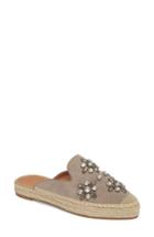 Women's Halogen Embellished Espadrille Mule M - Grey