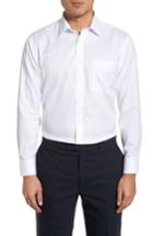 Men's Nordstrom Men's Shop Smartcare(tm) Trim Fit Dress Shirt 34/35 - White