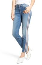 Women's 7 For All Mankind Roxanne Faux Suede Stripe Ankle Skinny Jeans - Blue