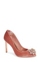 Women's Ted Baker London Peetchv Embroidered Pump .5 M - Pink
