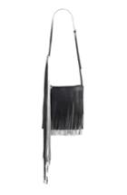 Calvin Klein 205w39nyc Layered Fringe Leather Crossbody Bag - Black