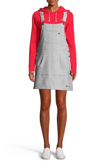 Women's Champion Reverse Weave Pinafore Dress - Grey