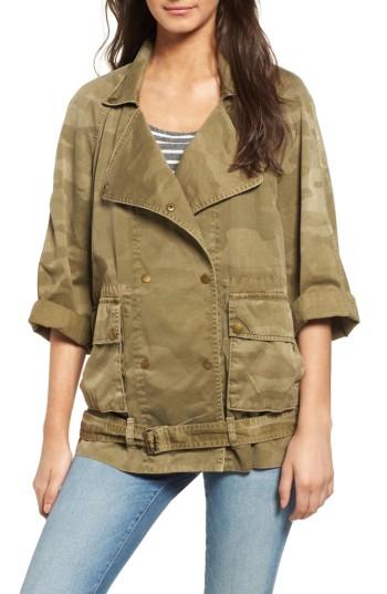Women's Current/elliott The Infantry Military Jacket - Green