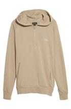 Men's Barney Cools Olympic Zip Pullover Hoodie, Size - Beige
