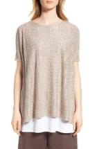 Women's Eileen Fisher Linen Side Slit Sweater