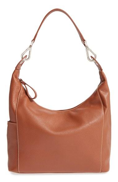 Longchamp 'le Foulonne' Leather Hobo Bag - Brown