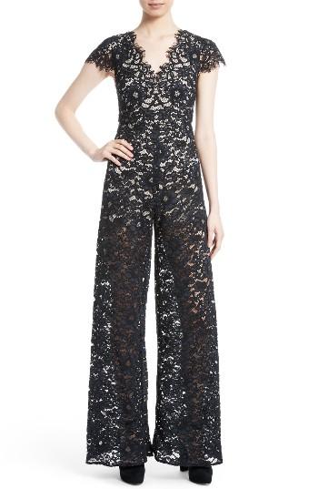 Women's Alice + Olivia Mariam Lace Jumpsuit
