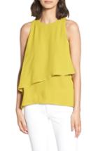 Women's Trouve Tiered Sleeveless Top, Size - Green
