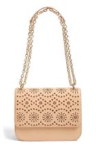 Chelsea28 Dahlia Perforated Faux Leather Shoulder Bag - Brown