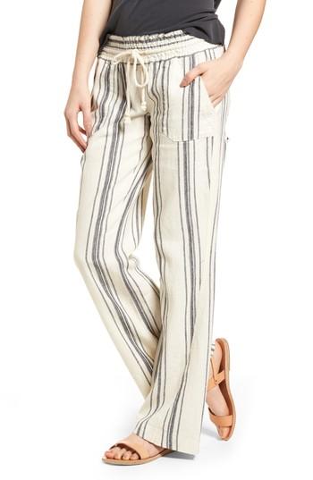 Women's Roxy Oceanside Drawstring Pants - White