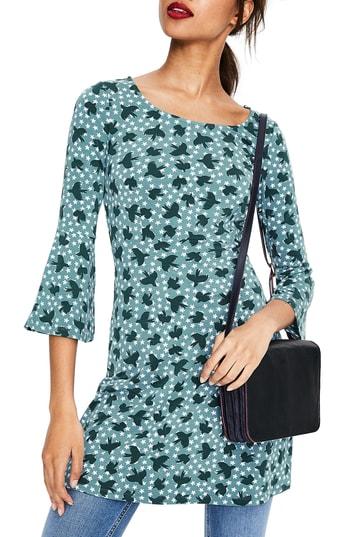 Women's Boden Miriam Stretch Jersey Tunic - Green