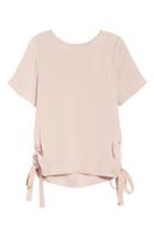 Women's Vince Camuto Side Drawstring Rumple Blouse, Size - Pink