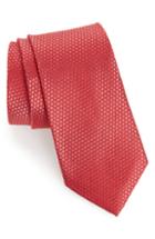 Men's Nordstrom Men's Shop Andrus Silk Tie, Size - Red