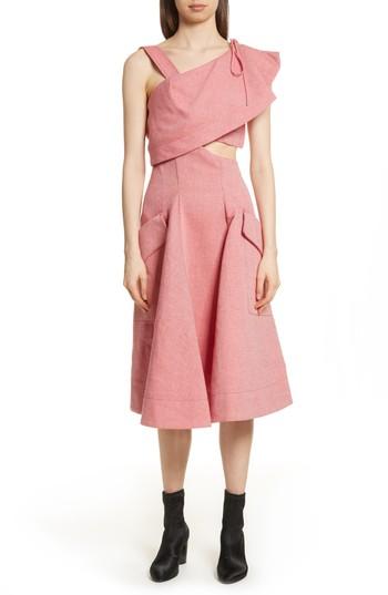 Women's Carven Robe Genou Dress Us / 34 Fr - Pink