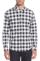 Men's Boss Lance Regular Fit Buffalo Plaid Sport Shirt - Black