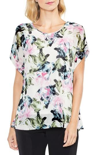 Women's Vince Camuto Glacier Floral Blouse, Size - White