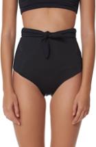 Women's Mara Hoffman Jay High Waist Bikini Bottoms - Black