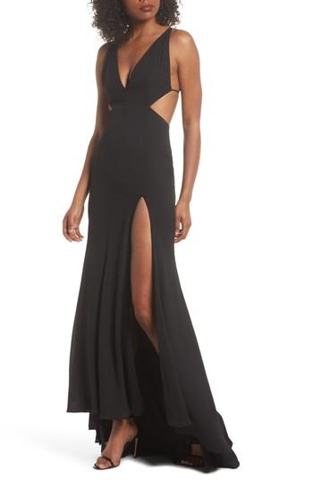 Women's Fame And Partners Nikita Gown - Black