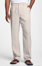 Men's Tommy Bahama 'new Linen On The Beach' Easy Fit Pants, Size - Beige