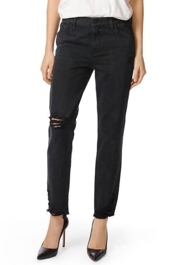 Women's J Brand Johnny Straight Leg Jeans - Black