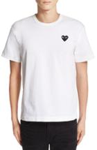 Men's Comme Des Garcons Play Logo Graphic T-shirt - White