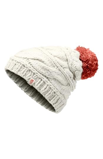 Women's The North Face Triple Cable Beanie - Ivory
