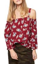 Women's Sanctuary Cassie Off The Shoulder Top - Red