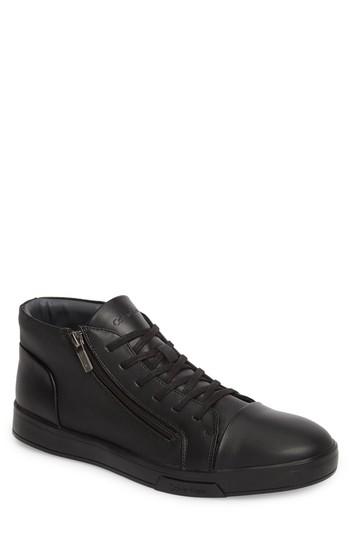 Men's Calvin Klein Bozeman High Top Sneaker M - Black