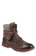 Men's Thomas And Vine Cyrus Fold Down Lugged Boot M - Brown