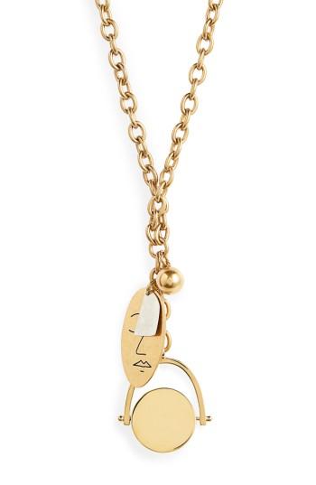 Women's Madewell Face It Charm Lariat Necklace