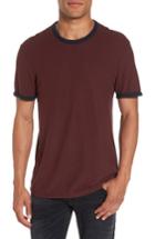 Men's James Perse Slub Knit Ringer T-shirt (xl) - Purple