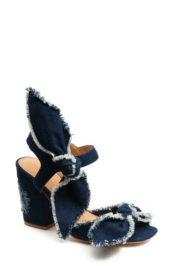 Women's Bill Blass Carmen Sandal M - Blue