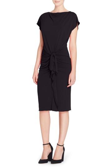 Women's Catherine Catherine Malandrino Char Stretch Jersey Sheath Dress - Black