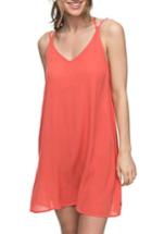 Women's Roxy Dome Of Amalfi Strappy Camisole Dress - Coral