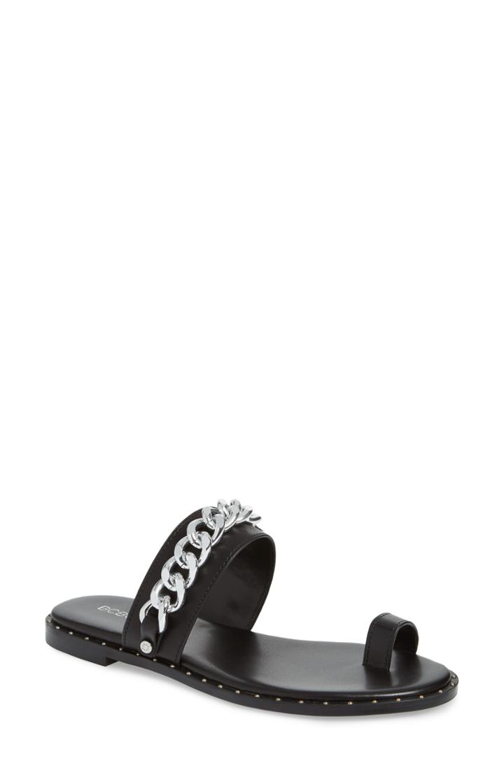 Women's Bcbg Zola Chain Slide Sandal M - Black